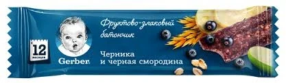 Фото для Батончик Гербер 25гр черника/черная смородина*18