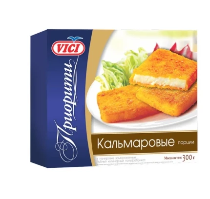 Фото для Мясо кальмара Виси 300гр в панировке*10