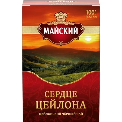 Фото для Чай Майский 100гр Сердце Цейлона черный листовой*21