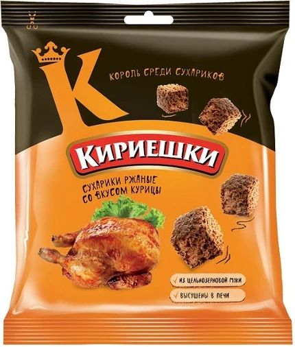 Фото для Сухарики Кириешки 40г Курица*60 БС109