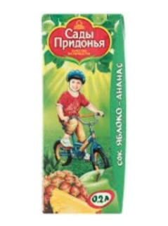 Фото для Сок Сады Придонья 200мл Яблоко/ананас*27