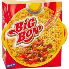 Фото для Лапша Биг Бон 110г с говядиной тушеной и зеленью *16