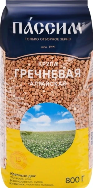 Фото для Крупа Пассим 800г Гречневая Алтайская м/у*12