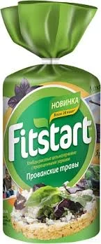 Фото для Хлебцы рисовые Фитстарт 90гр прованские травы Мистраль*12