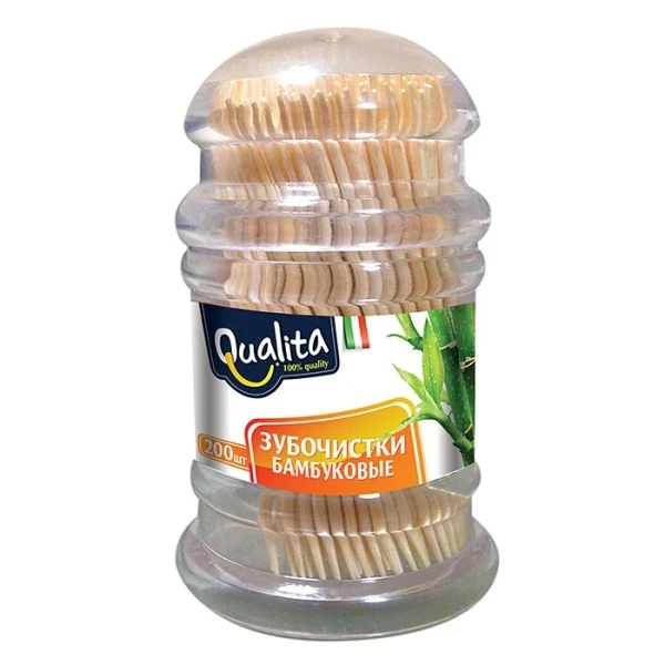 Фото для Зубочистки Квалита 200шт бамбуковые*200