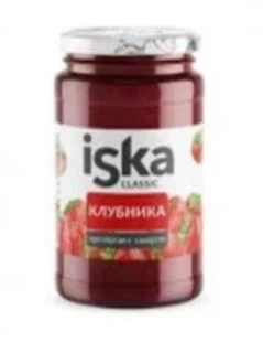 Фото для Ягода Иска 420гр клубника протертая ст/б*12