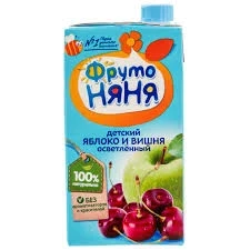 Фото для Нектар ФрутоНяня 500мл яблоко/вишня осветленный*12