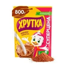 Фото для Какао напиток Хрутка 800гр детский быстрорастворимый*6