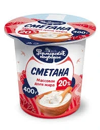 Фото для Сметана Фермерское Подворье 400гр 20%*6 БЗМЖ