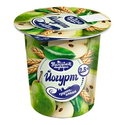 Фото для Йогурт ФП 320г Груша злаки 2,5% стакан*6 (БЗМЖ)