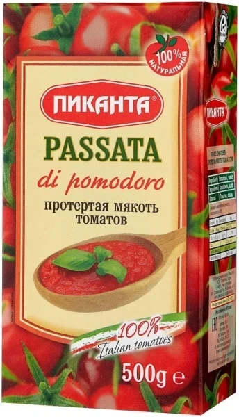 Фото для Томаты Пиканта 500гр мякоть протертая т/п*9