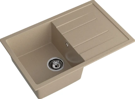 Фото для Мойка GranFest мрамор QUADRO GF-Q780L (770х495мм) Песок