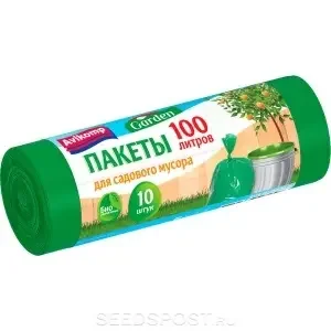 Фото для Пакеты для садового мусора 100л Carden рулон 10шт зелёные Авикомп (15)