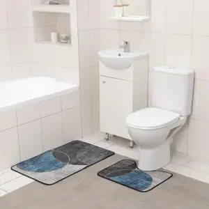 Фото для Набор ковриков для ванны и туалета МЭНИ 50х40 см/50х80 см 2шт