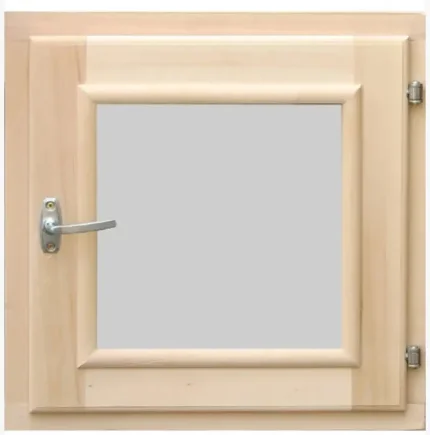 Окно деревянное, двойное стекло (прозрачный) - 1000 - 700