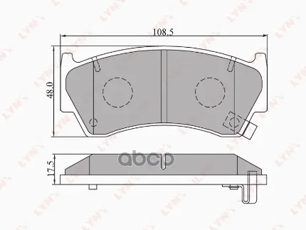 Фото для Колодки Тормозные Pf-2356 Lynx Bd5703 LYNXauto арт. BD5703