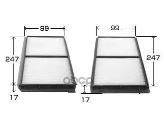 Фото для Фильтр Салона Ac-404e Jp VIC арт. AC-404E