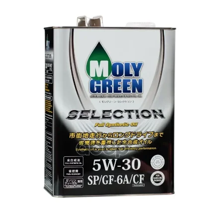 Фото для MOLYGREEN Масло Моторное 5w30 Sn/Gf-5 4л. Molygreen Selection