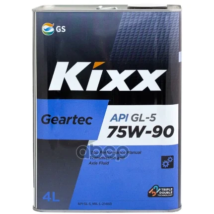 Фото для Масло Трансмиссионное Gl-5 75w90 4л Kixx Geartec L296244te1 Kixx арт. L296244TE1