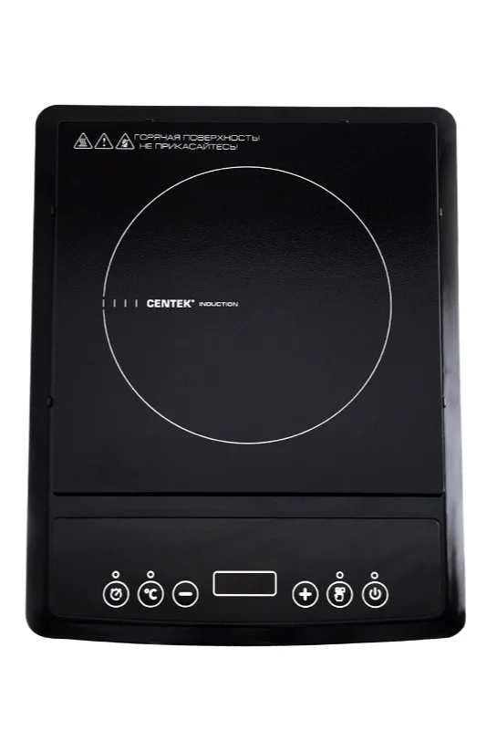 Плита индукционная Centek СТ-1518 черная (2000Вт,8настр.мощности,LED,таймер)