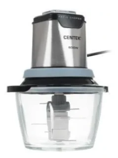 Фото для Измельчитель Centek CT-1392 Сталь (600Вт,чаша стекло 1,2л,4 ОСТРЫХ ЛЕЗВИЯ)