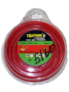 Фото для Леска для триммера Square (квадр) d 2,4.mm* 30.m"УДАРНИК"