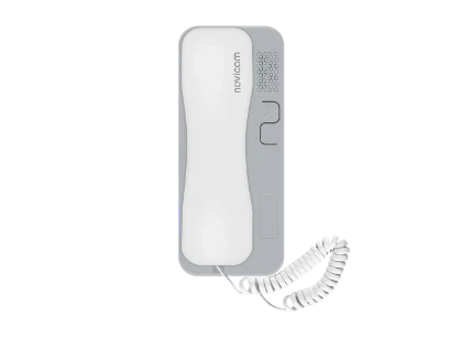 Фото для VOICE С WHITE GREY - аудиотрубка, бело-серая, для координатного домофона типа Vizit, Cyfral, Eltis