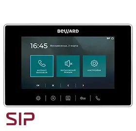 Фото для IP видеомонитор Beward SM700 SIP-протокол, 7'' дисплей, USB, 12В(DC), ОС Linux