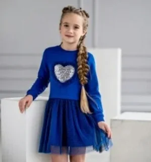Платье для девочки младшей возрастной группы "Жасмин"116,122,146 хлопок