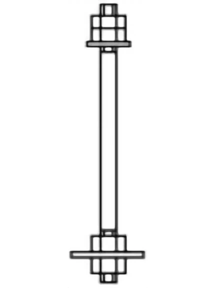 Фото для Болт фундаментный М36х 600 ГОСТ 24379.1-2012 тип 2.1 Ст3пс2 (без маркировки)