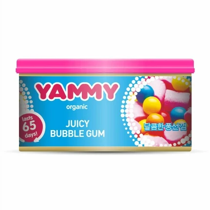 Фото для Ароматизатор на торпедо Yammy Bubble Gum (Бабл Гам), с растительным наполнителем, баночка 42г, арт. D020