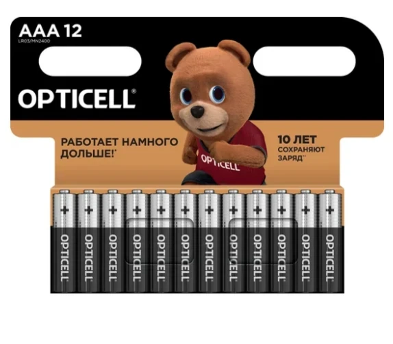 Фото для Батарейка AAA 1,5V 12шт OPTICELL 