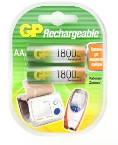 Фото для Аккумуляторы АА 1.2V 1800mAh GP 2шт