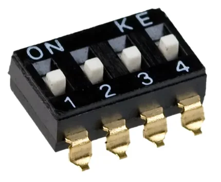 Фото для Переключатель 2.54мм SWD4-4 DIP SMD 4pin 