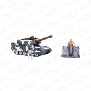 Набор игровой Военный танк 14фигур световые и звуковые эффекты