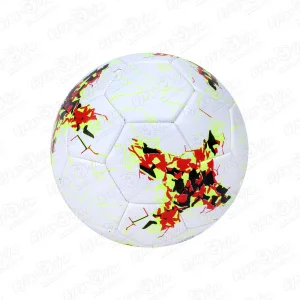Мяч футбольный с красно-черными узорами в ассортименте