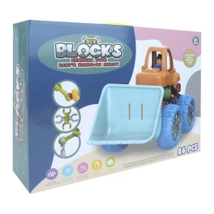 Фото для Конструктор Lanson Toys Бульдозер с подвижными соединениями 26дет с 3лет