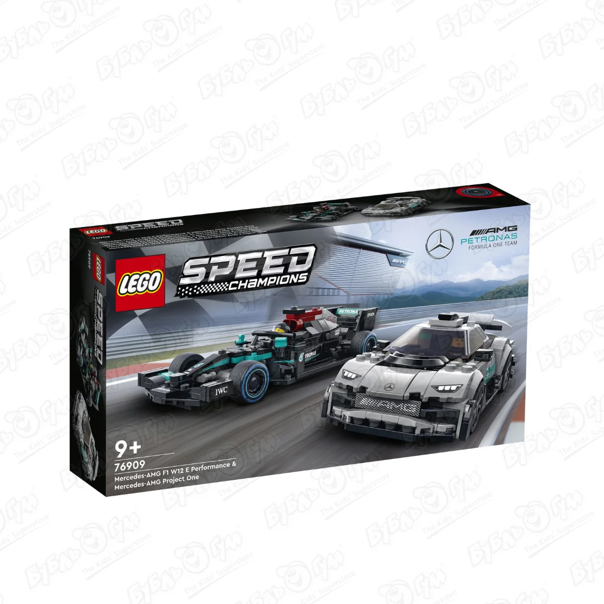 Конструктор LEGO SPEED CHAMPIONS Mercedes AMG F1 W12 Performance и AMG Project One с 9лет