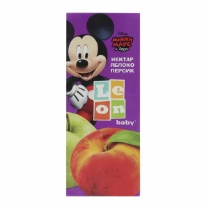 Фото для Нектар Leon baby Дисней яблоко-персик 0,2л