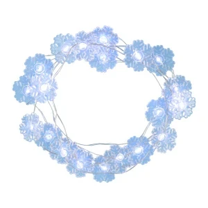 Фото для Гирлянда электрическая Снежинка белый холодный свет 2м