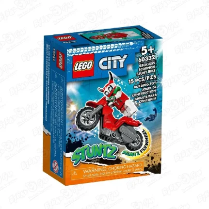 Фото для Конструктор LEGO CITY Трюковой мотоцикл скорпиона