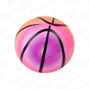 Мяч баскетбольный радужный 23см