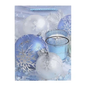 Фото для Пакет новогодний Lanson goods Елочные шары 23×18×10см разноцветный