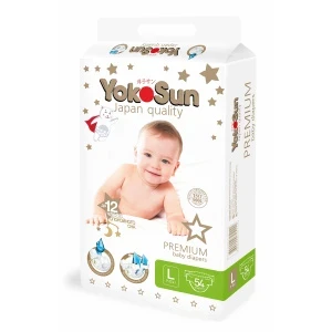Фото для Подгузники YokoSun Premium L 9-13 кг 54 шт