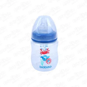 Бутылка baboo Marine пластиковая с силиконовым широким горлышком 150 мл