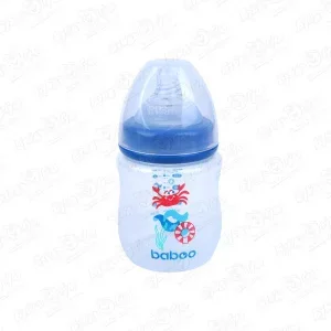 Фото для Бутылка baboo Marine пластиковая с силиконовым широким горлышком 150 мл