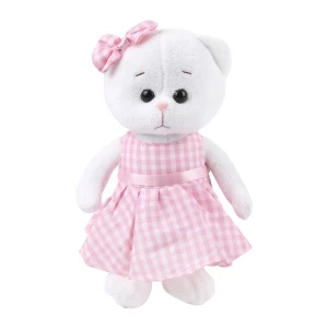 Фото для Игрушка мягкая Кошка Мышель в розовом платье 26см