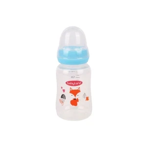 Фото для Бутылка babyland с силиконовой соской 150мл с 0мес голубая