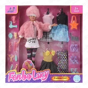 Фото для Кукла модельная Lanson Toys с набором одежды обуви и аксессуарами в ассортименте
