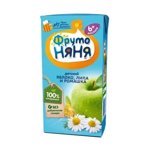Фото для Напиток ФрутоНяня яблоко ромашка липа 200мл с 6мес